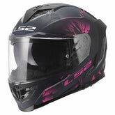 LS2 FF818 STORM III BURST CASCO DE MOTO NEGRO ROSA – Maximomoto ES