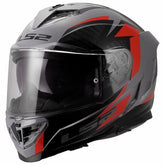 LS2 FF818 STORM III DYNAMO CASCO DE MOTO GRIS ROJO – Maximomoto ES