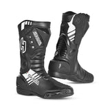 SHUA - BOTAS PIEL SUPER TECH NEGRO/BLANCO - SECURTEX MOTOR S.L (t/a MaximoMoto)