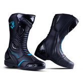 BELA STRIP BOTAS DE MOTO DE TOURING DE MUJER PIEL NEGRO AZUL – Maximomoto ES