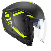 CGM 126G IPER CITY Casco Jet De Moto Negro Amarillo Flouro – Maximomoto ES