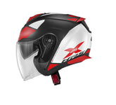 GIVI X25 TARGET MOTO TURISMO JET CASCO NEGRO BLANCO ROJO – Maximomoto ES