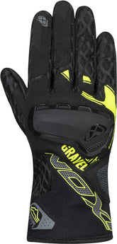 IXON GRAVEL AIR GUANTES DE PIEL NEGRO AMARILLO FLU – Maximomoto ES
