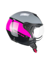 Capacete de moto CGM 167R FLO STEP JET cinzento fúcsia sagomata – Maximomoto ES