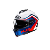 HJC C91N NEPOS MC21 MOTOCICLETA CASCO ABATIBLE BLANCO AZUL ROJO