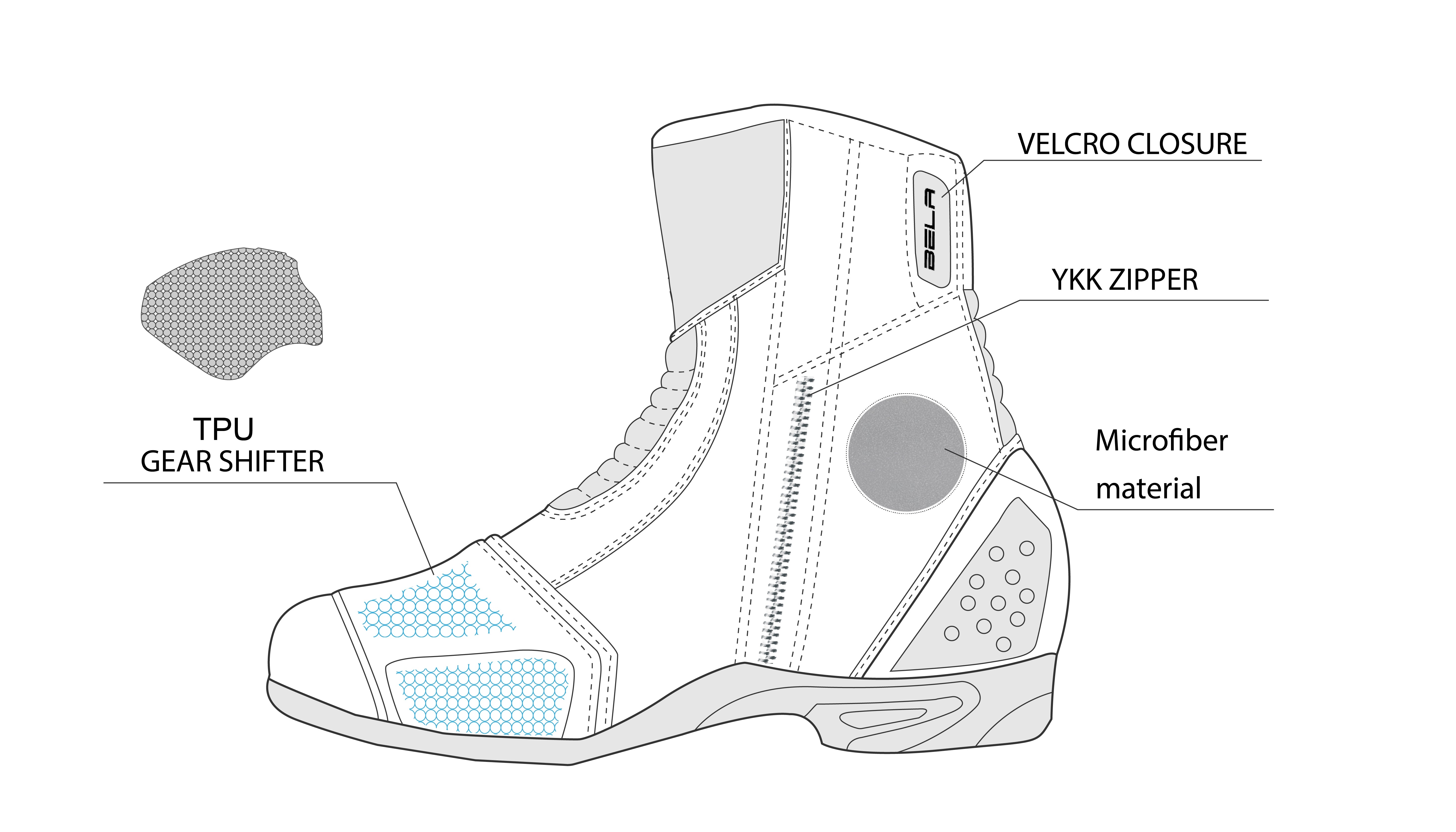 BELA - FASTER 2.0 Negro/Rojo