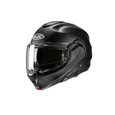 HJC F100 UNI integral de moto deportivo casco semi plano negro