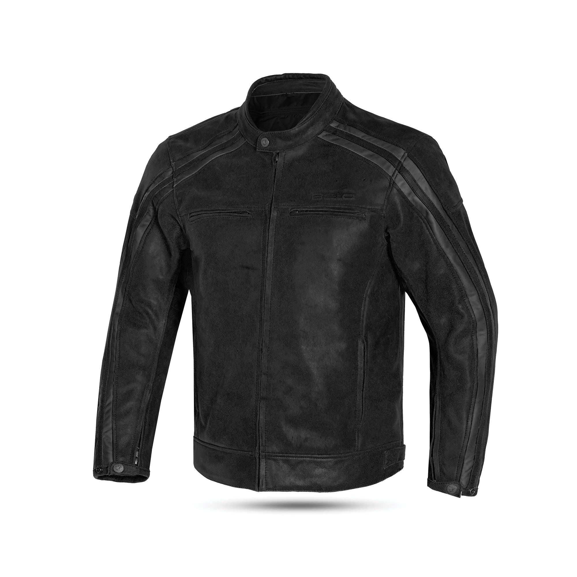 BELA NIGHT HAWK HOMBRE MOTO VINTAGE PIEL CHAQUETA NEGRO GRIS