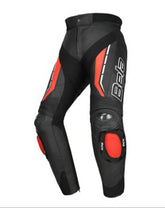 BELA - Pantalón Piel Rocket Man Pant Negro/Rojo