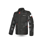 BELA - Chaqueta Textil Crossroad Extreme WP Negro/Antracita/Rojo - CHAQUETA