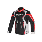 BELA STAR LIGHT NINOS MOTO TEXTILE CHAQUETA NEGRO ROJO HIELO – Maximomoto ES