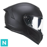 CGM 361A AVENT FIBRE MONO MATT BLACK MOTORCYCLE HELMET