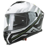 CGM SHOT VILLAIN 363M CASCO DE MOTO BLANCO NEGRO AMARILLO FLOURO