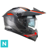 CGM 366G DUAL RANGER CASCO ENDURO NEGRO ROJO FLOU MATE – Maximomoto ES