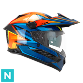 CGM 366R DUAL BEAT CASCO ENDURO AZUL NARANJA AMARILLO FLUOR – Maximomoto ES