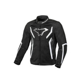 Veste de moto textile pour homme MACNA GRISCO, blanche et noire – Maximomoto ES