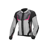 MACNA ORCANO Mujer Moto Textil Chaqueta Gris Negro Rosa - CHAQUETA
