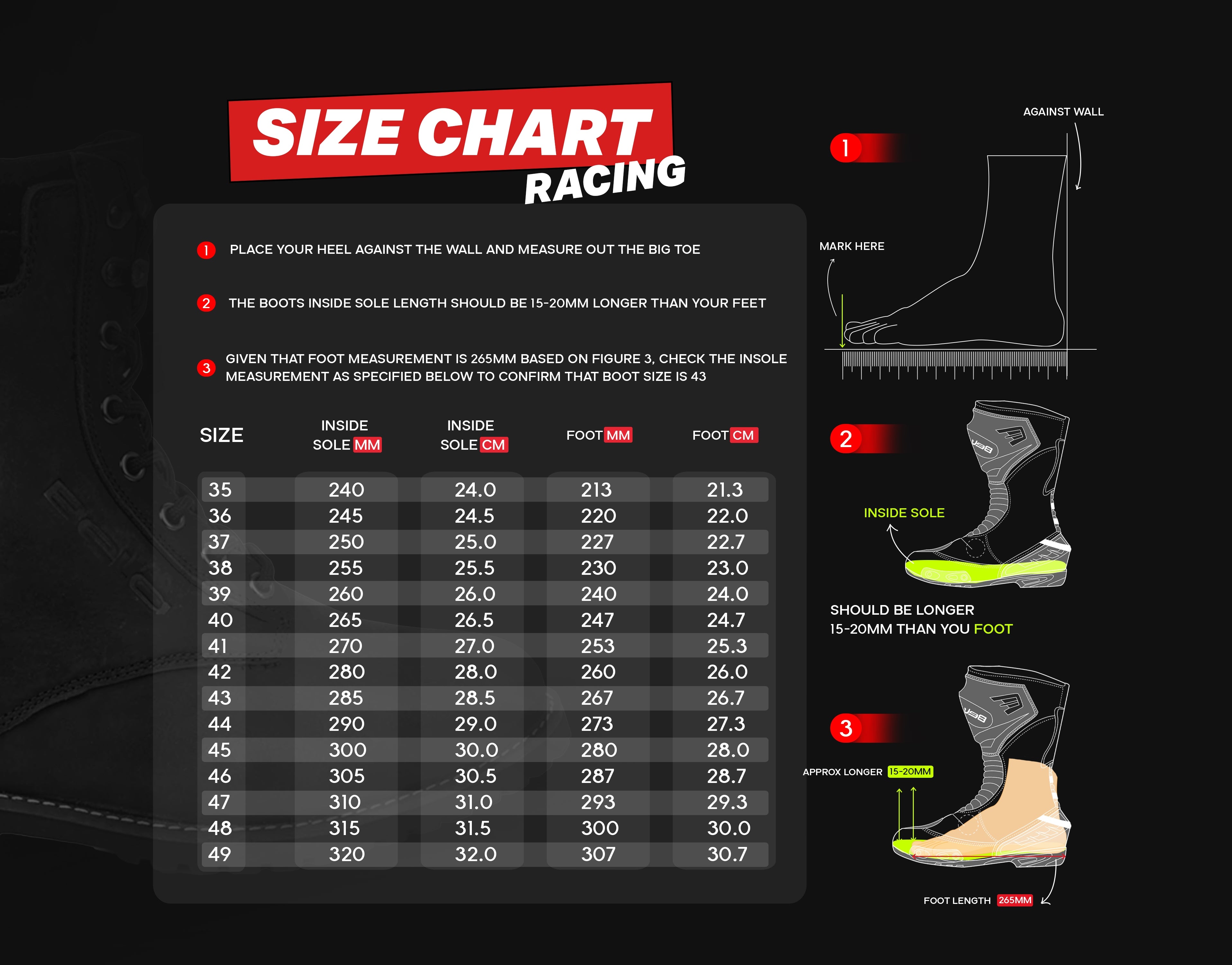 BELA - Botas Piel Race Pro (R-6) Negro