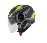 KAPPA KV37 EVO Sharp Moto Casco Negro Amarillo Mate - CASCO
