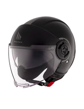 MT VIALE SV S SOLID A1 NEGRO BRILLO - CASCO