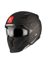 MT Streetfighter S SV Solid A1 Casco modular abierto para motocicleta - CASCO