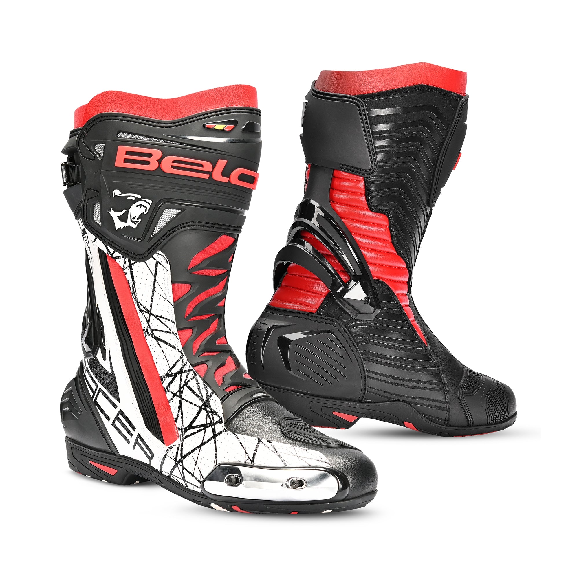 BELA AIR RIDER CP-1 BOTAS DE MOTO RACING NEGRO ROJO – SECURTEX