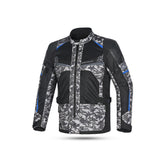 BELA - Chaqueta Textil Onsaker Camo/Negro/Azul