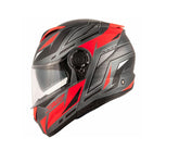 KAPPA KV32 TRONG Moto Modular Casco Titanio Rojo - CASCO