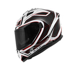 Casque intégral de moto KAPPA KV56 rouge et blanc fluo – Maximomoto ES