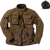 BLACK - Chaqueta Pandle Wax Cotton Olive Brown – Maximomoto ES