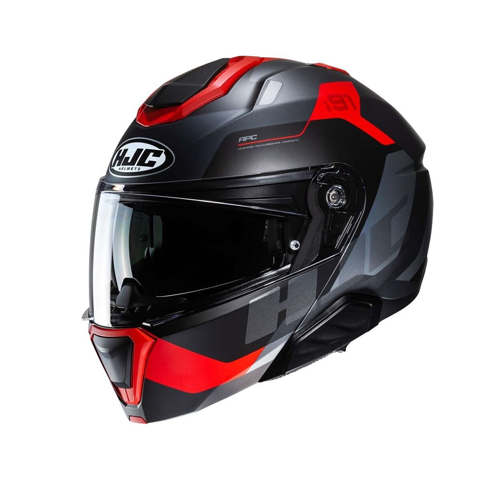 HJC i91 CARST MC1SF motocicleta urbana Casco Modular Negro Gris