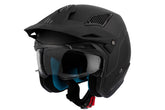 MT District Sv Solid A1 negro mate Casco de moto carretera todoterreno - CASCO