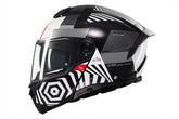 MT Atom 2 Strange B2 con parte delantera abatible brillante Casco de motocicleta - CASCO