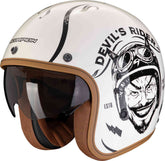 SCORPION BELFAST EVO ROMEO OPEN HELMET Cream-Black – Maximomoto ES