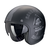 SCORPION - BELFAST EVO PIQUE Mate negro-plata – Maximomoto ES