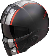 SCORPION EXO-Combat II Lord Open Face Jet Helmet Matte Black Red – Maximomoto ES