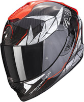 SCORPION - EXO 1400 EVO CARBON AIR ARANEA Negro-Neon Rojo – Maximomoto ES