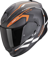 SCORPION CASCOS INTEGRALES EXO 491 KRIPTA NEGRO MATE NARANJA BLANCO – Maximomoto ES