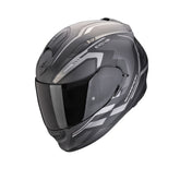 SCORPION CASCOS INTEGRALES EXO 491 KRIPTA NEGRO MATE PLATA