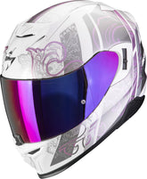 SCORPION CASCOS INTEGRALES EXO-520 EVO AIR FASTA BLANCO-MORADO – Maximomoto ES