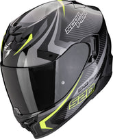 SCORPION CASCOS INTEGRALES EXO-520 EVO AIR TERRA NEGRO PLATA AMARILLO NEON – Maximomoto ES