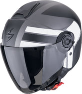 SCORPION EXO-CITY II BLUR Motorcycle Jet Helmet Matte Silver Black White – Maximomoto ES