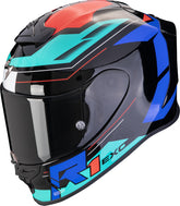 SCORPION - EXO R1 EVO AIR BLAZE Black-Blue-Red – Maximomoto ES