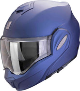 SCORPION Exo-Tech Evo Pro Solid Modular Helmet Blue opaque metal – Maximomoto ES