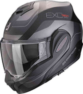 SCORPION Exo-Tech Evo Pro Commuta Modular Helmet Matte Black Silver – Maximomoto ES