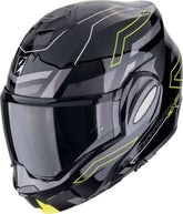 SCORPION EXO Tech Evo Conquer Casco modular Negro Amarillo – Maximomoto ES