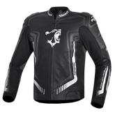 BELA BEAST CHAQUETA LEATHER HOMBRE NEGRO ANTHIRA BLANCO – Maximomoto ES