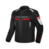 BELA SPRINTER Kinder-Motorradjacke aus Textil, schwarz/rot – Maximomoto ES