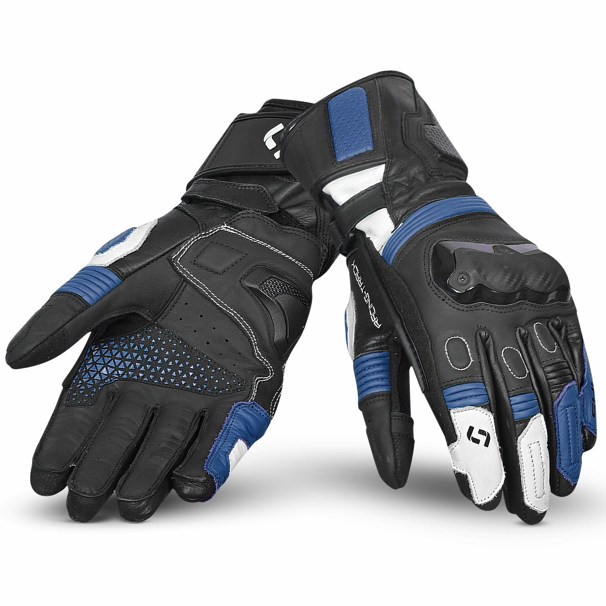 handschuhe ranger SHUA Ranger Pro Handschuhe Schwarz Weiß Blau – SECURTEX MOTOR S.L (t/a MaximoMoto)