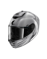 SHARK SPARTAN RS SPEED-TECH Plata Blanco NEGRO Casco De Moto